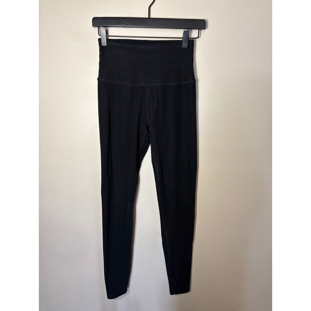Beyond Yoga Spacedye High Waist Midi Leggings Black Darkest Night Womens M 28in